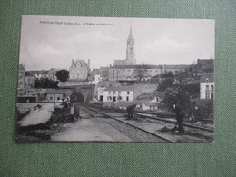 44 PONTCHATEAU  EGLISE ET LE TUNNEL RAILS TRAVAILLEURS - Pontchâteau