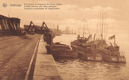 10532 "ZEEBRUGGE-CONVOYEURS ET DRAGUEURS DE MINES ANGLAIS" -VERA FOTO-CARTOLINA  NON SPEDITA - Zeebrugge