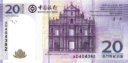 MACAO 2008 20 Pataca - P.109a  Neuf UNC - Macao