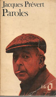 JACQUES PREVERT -  PAROLES -  FOLIO -  1977 - Auteurs Français