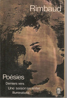 ARTHUR RIMBAUD -  POESIES -  LIVRE DE POCHE -  1972 - Auteurs Français