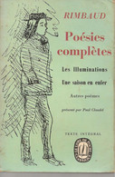 ARTHUR RIMBAUD -  POESIES COMPLETES -  LIVRE DE POCHE -  1970 - Auteurs Français