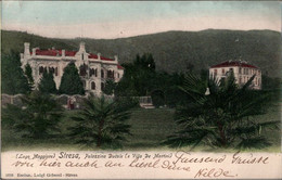 ! 1911 Alte Ansichtskarte Stresa, Villa, Lago Maggiore, Italien - Other & Unclassified