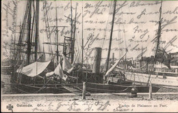 ! 1904 Alte Ansichtskarte Ostende, Oostende, Yachts Au Port, Hafen, Schiffe, Ships - Oostende