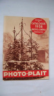 Catalogue Du Magasin PHOTO-PLAIT Paris 1938 - Reclame