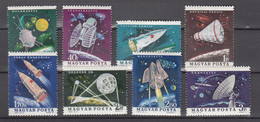 Hungary 1964,8V,space,aerospace,ruimtevaart,luft Und Raumfahrt,de L'aérospatiale,MNH/Postfris(A3922) - América Del Norte