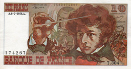 FRANCE  10 FRANCS  1978.A.   P-150 -CIRC-AUNC - 10 F 1972-1978 ''Berlioz''