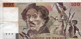 FRANCE 100 FRANCS 1990 P-154  CIRC. - 100 F 1978-1995 ''Delacroix''