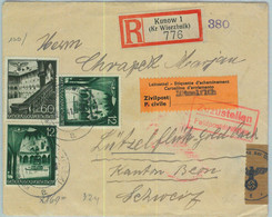 95383 - POLAND General Government - POSTAL HISTORY - Cover To SWISS INTERN. CAMP  1941 - Otros & Sin Clasificación