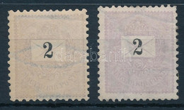 * 1889 2kr 11 1/2 : 11 3/4 Fogazással, Hamisítvány összehasonlító Célra / Forgery For Comparison - Andere & Zonder Classificatie