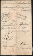 1860 Ex Offo Ajánlott Levél "RECOMMANDIRT PRESSBURG" - Autres & Non Classés