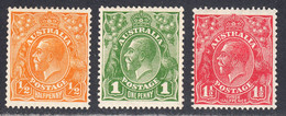 Australia 1926-30 Mint Mounted, Wmk 7, Perf 13.5x12.5, Sc# ,SG 94-96 - Nuovi