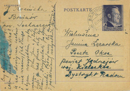 95403 - POLAND General Government - POSTAL HISTORY - Stationery Card From BRWINOW 1944 - Autres & Non Classés