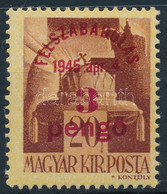 ** 1945 Felszabadulás 3P/20f Eltolódott Felülnyomással - Autres & Non Classés