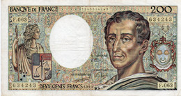 FRANCIA 200 FRANCS 1989  P-155  XF+ - 200 F 1981-1994 ''Montesquieu''