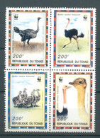 ** 1996 WWF: Észak-afrikai Strucc Négyestömb Mi 1370-1373 - Autres & Non Classés