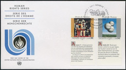 1993 Emberi Jogok Szelvényes Sor FDC-n Mi 233-234 - Andere & Zonder Classificatie