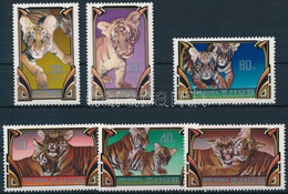 ** 1982 Tigris Sor + Blokkokból Kitépett Bélyegek Mi 2242-2247 - Altri & Non Classificati