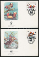 1987 WWF Mandarinréce Sor Mi 2865-2868 4 FDC - Altri & Non Classificati