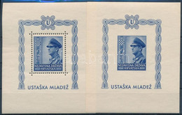 ** 1943 Usztasa Ifjúság Blokkpár Mi 4 A + B - Other & Unclassified