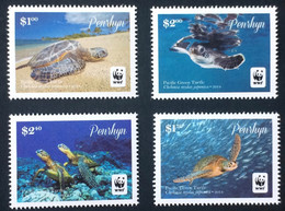 Penrhyn, 2014, Turtles, WWF, Animals, MNH, Michel 757-760 - Penrhyn