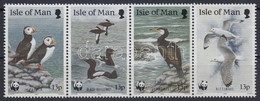 ** 1989 WWF Tengeri Madarak Négyescsík Mi 408-411 + 4db FDC - Andere & Zonder Classificatie