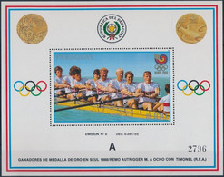 ** 1989 Olimpiai Aranyérmesek Blokk "A" Mi 455 - Altri & Non Classificati