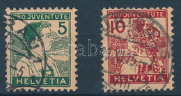 O 1915 Pro Juventute Sor Mi 128-129 - Altri & Non Classificati