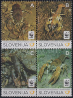 ** 2011 WWF: Kövi Rák Négyestömb Mi 904-907 + 4 FDC - Autres & Non Classés