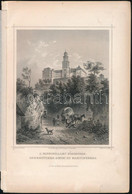 Cca 1860 Ludwig Rohbock (1820-1883): A Pannonhalmi Főapátság, Acélmetszet, Jelzett A Metszeten, Kis Szakadással, 18x13 C - Estampes & Gravures