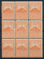 ** 1939 Lengyel Iskolaépítési Téglajegy Kilences Tömb / Polish School Construction Charity Stamp Block Of 9 - Zonder Classificatie
