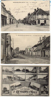 1917 RESSONS Sur MATZ - 3 Cartes GRANDE RUE Et SOUVENIR - Ressons Sur Matz