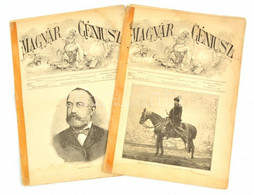 1892 A Magyar Géniusz C. Magazin Két Száma Ragasztott - Ohne Zuordnung