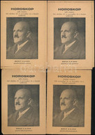 Cca 1910 Horoskop Férfiak és Nők Részére. Solt Lajos Psycho-physiognomus. 4 Db Zárt, Perforált Levelezőlap Formátumú Nyo - Ohne Zuordnung