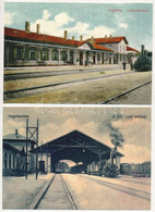 ** 15 Db MODERN Motívum Képeslap: Vasútállomás Reprint / 15 Modern Motive Postcards: Hungarian Railway Stations, Reprint - Sin Clasificación