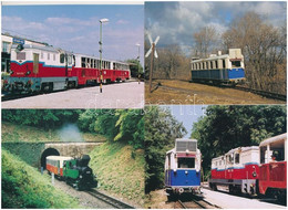 ** 10 Db MODERN Motívum Képeslap: Magyar úttörővasút / 10 Modern Motive Postcards: Hungarian Pioneer Railway - Sin Clasificación