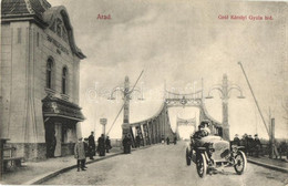 T2/T3 1913 Arad, Gróf Károlyi Gyula Híd, Automobilos Montázs / Bridge, Automobile Montage (EK) - Non Classificati