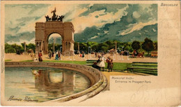 * T2/T3 Brooklyn, Memorial Arch, Entrance To Prospect Park. Raphael Tuck & Sons "View" Postcard No. 5037. Litho S: Flore - Non Classés