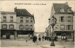 * T3 Beaumont-sur-Oise, La Place Du Marché / Square, Street View, Café, Shop (EB) - Zonder Classificatie