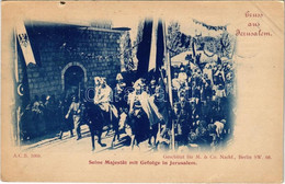 T2 1899 (Vorläufer) Jerusalem, Seine Majestät Mit Gefolge / His Majesty And His Retinue - Non Classés