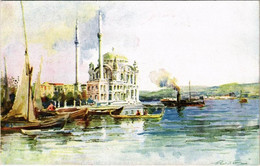 ** T2 Constantinople, Instanbul; Ortakeuy / Ortaköy Mosque. Artist Signed - Non Classés