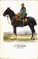 T2/T3 1924 Berittener Feldgendarm. K.K. Gendarmerie 1899-1918. 75 Jahre Österreichische Gendarmerie 1849-1924. / Austro- - Zonder Classificatie