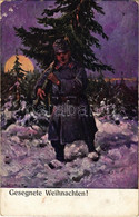 ** T4 Gesegnete Weihnachten! / WWI Austro-Hungarian K.u.K. Military Art Postcard, Christmas Greeting Card, Soldier S: S. - Zonder Classificatie