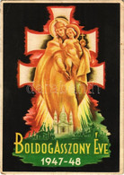 T2/T3 1947-48 Boldogasszony Éve; Actio Catholica / The Year Of Blessed Virgin Mary (EK) - Non Classés