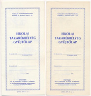 ~1980. "Iskolai Takarékbélyeg Gyűjtőlap" (2x) Mindkettő Kitöltetlen T:I - Ohne Zuordnung