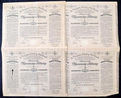 Budapest 1906 "Magyar Jelzálog Hitelbank" A és B Nyeremény-kötvénye ívben 100K-ról Szárazpecséttel és Bélyegzéssel (2x)  - Ohne Zuordnung