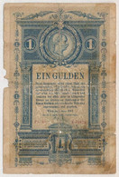 1882. 1Ft / 1G T:III- Foltok, Kisebb Anyaghiányok Hungary 1882. 1 Forint / 1 Gulden C:VG Spotted, Small Missing Paper Ad - Ohne Zuordnung