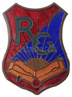 ~1930. "R.G. (Rákóczi Gimnázium)" Zománcozott Br Iskolajelvény (44x33mm) T:2 Zománchiba - Ohne Zuordnung