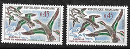 France Dallay N° 1300 Et 1300a Couleur Rouge Décalée "  Huppe"  Neufs *  * TB= MNH VF   - Neufs