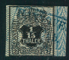 1856,  1/15 Thaler Mit Unterdruck Und Rechter Randleiste - Hanover